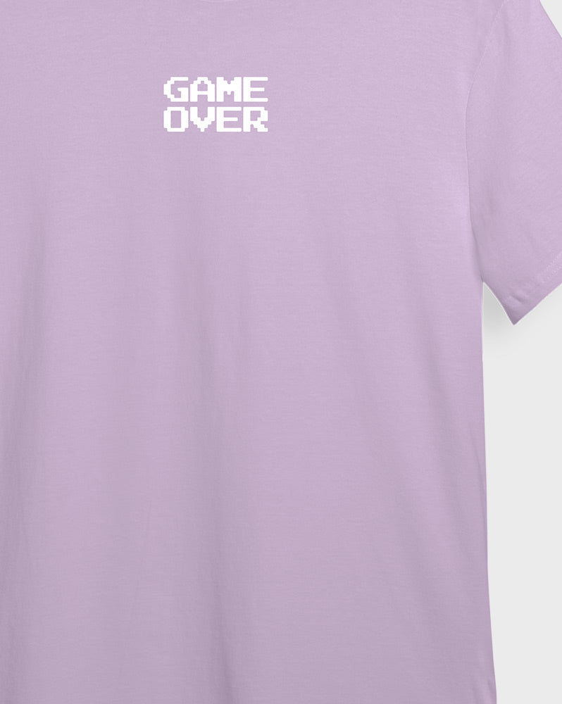 Camiseta lila game over (UNISEX)